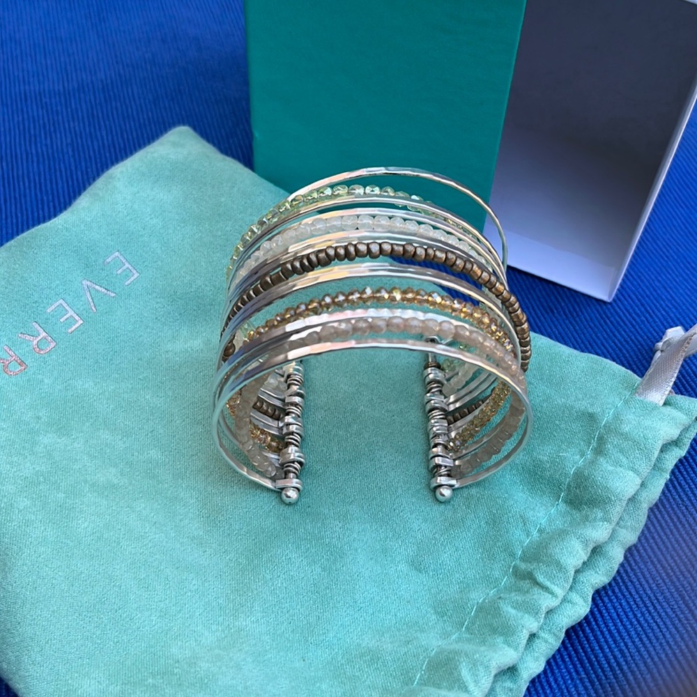 Beaded cuff bracelet